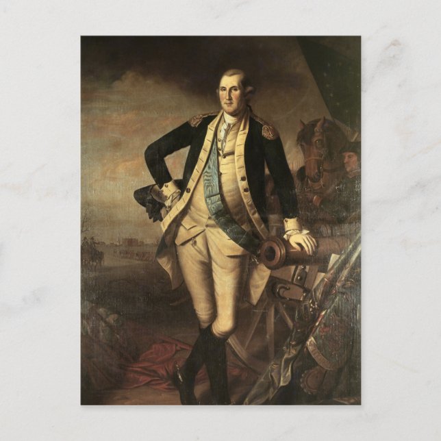Carte Postale Portrait de George Washington, 1779 (Devant)