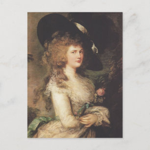 Carte Postale Portrait de Georgiana par Thomas Gainsborough
