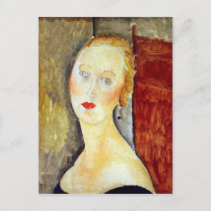 Carte Postale portrait de Germaine Survage par Amedeo Modigliani
