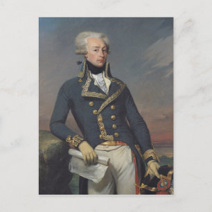 Carte Postale Portrait de Gilbert Motier en tant que lieutenant