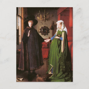 Carte Postale Portrait de Giovanni Arnolfini et de sa femme