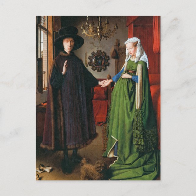 Carte Postale Portrait de Giovanni Arnolfini et sa femme (Devant)
