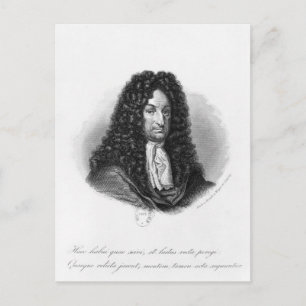 Carte Postale Portrait de Gottfried Wilhelm baron de Leibniz