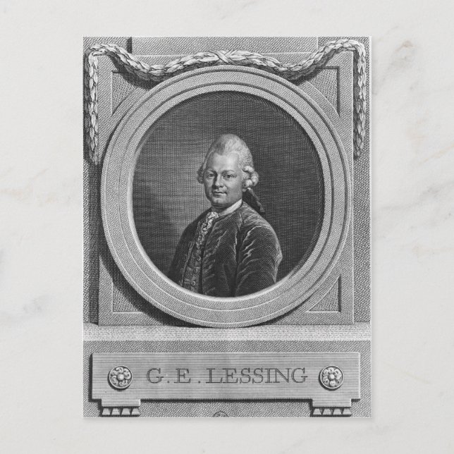 Carte Postale Portrait de Gotthold Ephraim Laling (Devant)