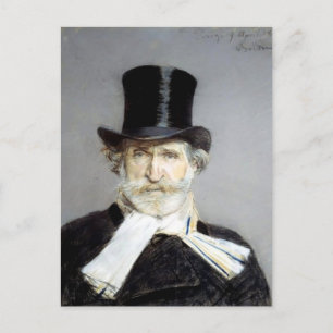 Carte Postale Portrait de Guiseppe Verdi par Giovanni Boldini