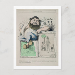 Carte Postale Portrait de Gustave Courbet (1819-77) illustration