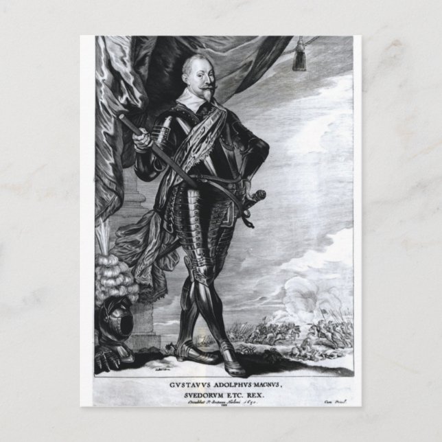 Carte Postale Portrait de Gustavus Adolphus le Grand (Devant)