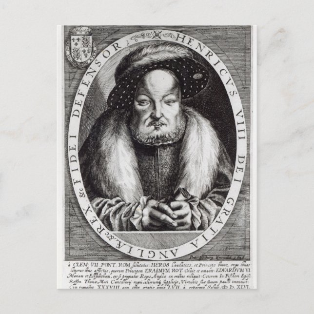 Carte Postale Portrait de Henri VIII (Devant)