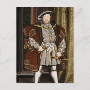 Carte Postale Portrait de Henri VIII par Hans Holbein le Jeune