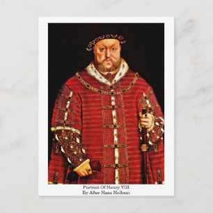 Carte Postale Portrait De Henry Viii Par Après Hans Holbein -3