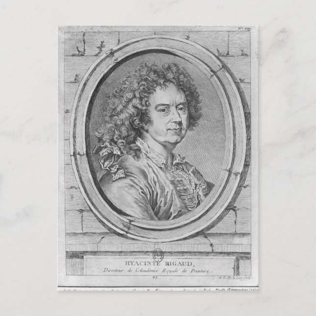 Carte Postale Portrait de Hyacinthe Rigaud, 1752-65 (Devant)