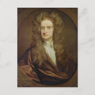 Carte Postale Portrait de Isaac Newton 1702