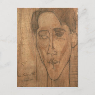 Carte Postale Portrait de Jean Cocteau (1889-1963) 1917 (crayon