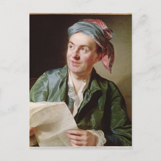 Carte Postale Portrait de Jean-François Marmontel 1767 (Devant)
