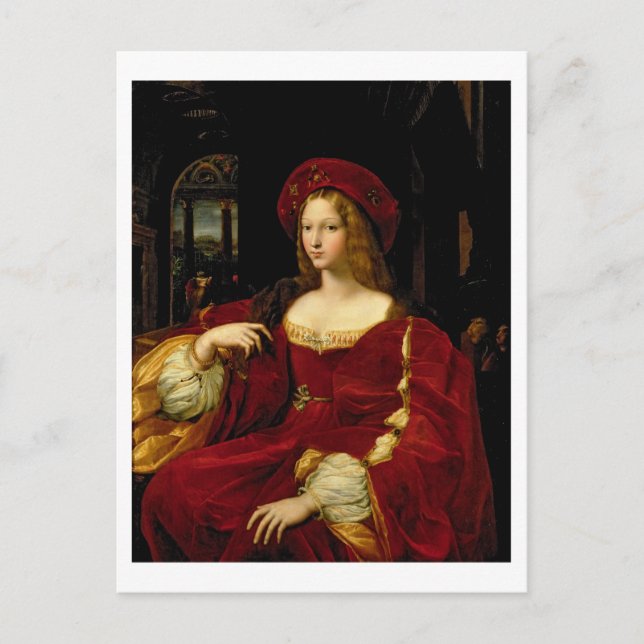 Carte Postale Portrait de Jeanne d'Aragon (c.1500-77) épouse de  (Devant)