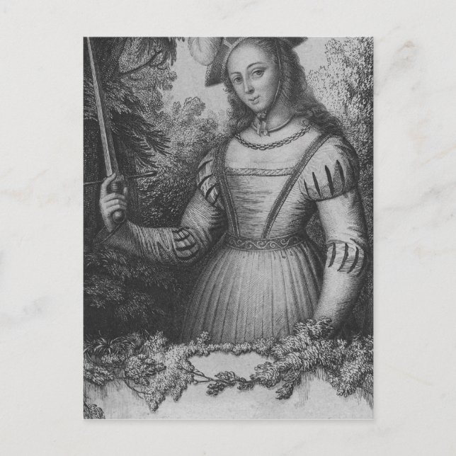 Carte Postale Portrait de Jeanne d'Arc (Devant)