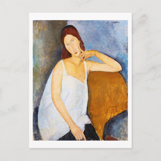 Carte Postale Portrait de Jeanne Hébuterne, Modigliani (Devant)
