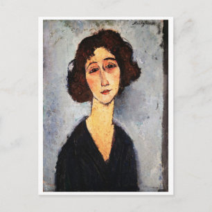 Carte Postale Portrait de Jeune Femme, Modigliani