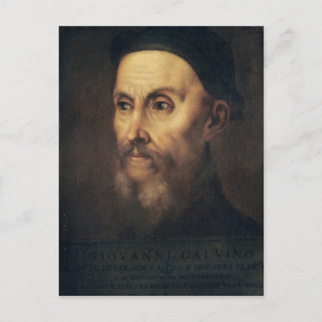Carte Postale Portrait de John Calvin (Devant)