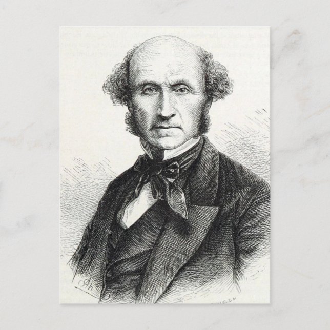 Carte Postale Portrait de John Stuart Mill (Devant)