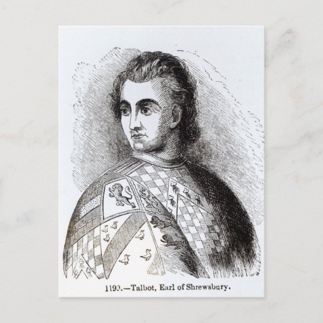 Carte Postale Portrait de John Talbot (Devant)