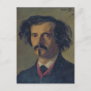 Carte Postale Portrait de Jules Barbey d'Aurevilly 1860