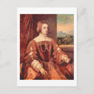 Carte Postale Portrait de Kaiserin Isabella, Art Titien