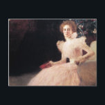 Carte Postale Portrait de Knips Sonja ; Peinture Gustav Klimt<br><div class="desc">Beau portrait de Portrait de Sonja Knips par Gustav Klimt,  peint en 1898. De grands cadeaux pour les fans de Gustav Klimt !</div>