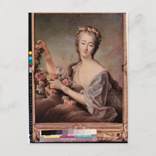 Carte Postale Portrait de la comtesse du Barry en Flora