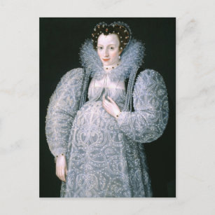 Carte Postale Portrait de la Dame inconnue c.1595 Art fine