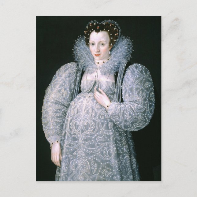 Carte Postale Portrait de la Dame inconnue c.1595 Art fine (Devant)