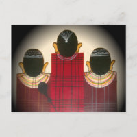 Portrait de la famille Massai À damiers