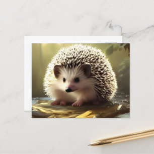 Carte Postale Portrait de la faune de Baby Hedgehog