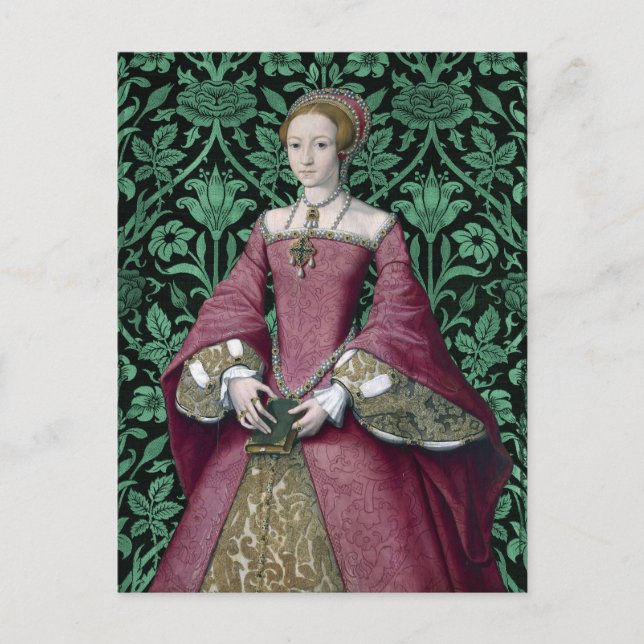 Carte Postale Portrait de la princesse Elizabeth Tudor, reine  (Devant)