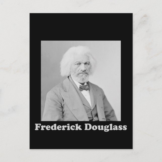 Carte Postale Portrait de l'abolitionniste Frederick Douglass (Devant)