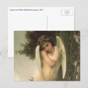 Carte Postale Portrait de l'ange Cupidon (Cupid) par Bouguereau