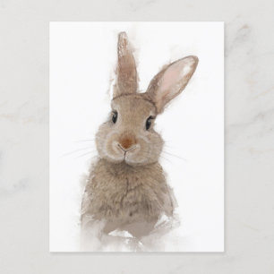 Carte Postale Portrait de lapin 40