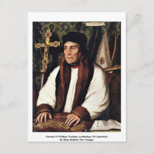 Carte Postale Portrait De L'Archevêque William Warham