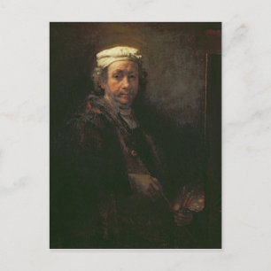 Carte Postale Portrait de l'artiste à son Easel, 1660