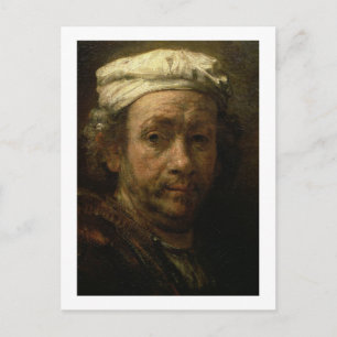 Carte Postale Portrait de l'artiste à son Easel, détail de