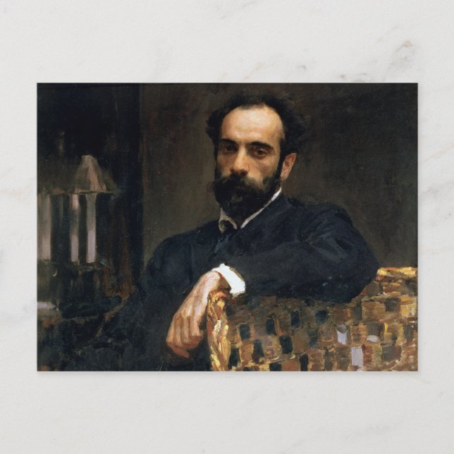 Carte Postale Portrait de l'artiste Isaak Ilyich Levitan (Devant)