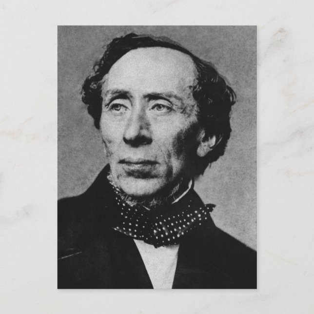 Carte Postale Portrait de l'auteur Hans Christian Andersen (Devant)