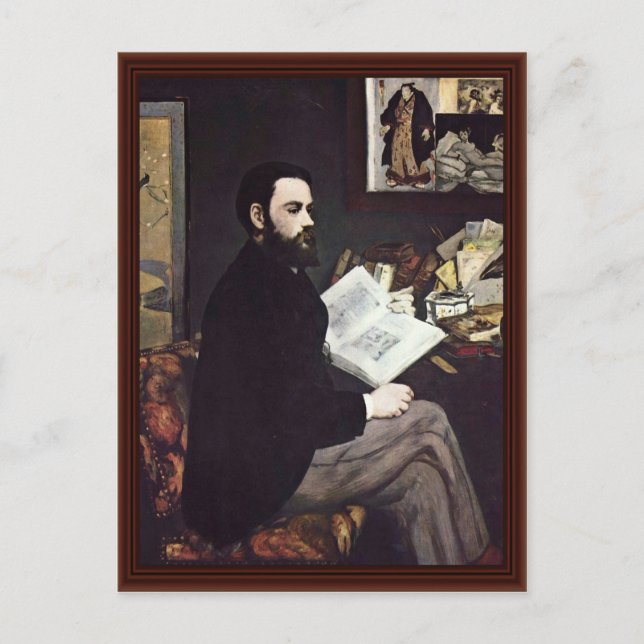 Carte Postale Portrait De L'Emile Zola Par Manet Edouard (Devant)