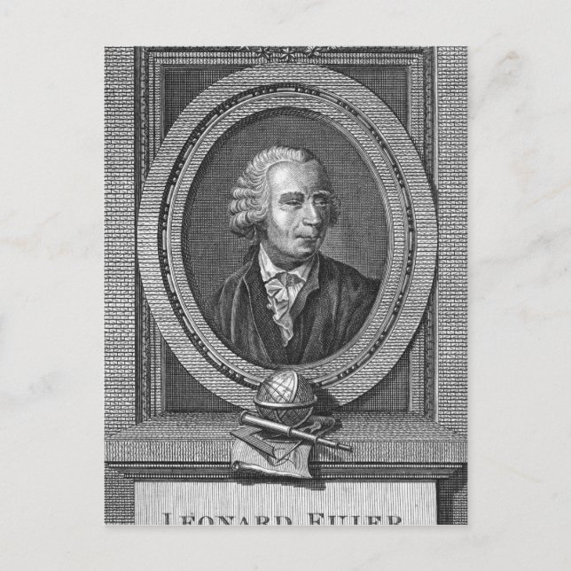 Carte Postale Portrait de Leonard Euler (Devant)