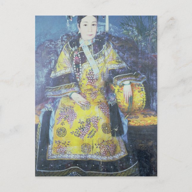 Carte Postale Portrait de l'impératrice Dowager Cixi (Devant)