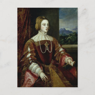 Carte Postale Portrait de l'impératrice Isabella du Portugal