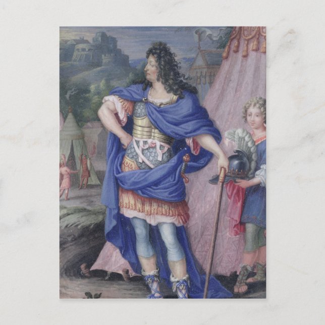 Carte Postale Portrait de Louis XIV Roi de France (Devant)