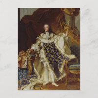 Portrait de Louis XV dans ses Robes de couronnemen