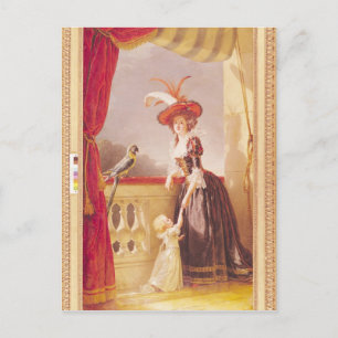 Carte Postale Portrait de Louise-Elisabeth de France et de sa