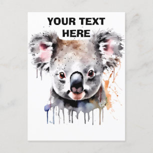 Carte Postale Portrait de l'ours Koala